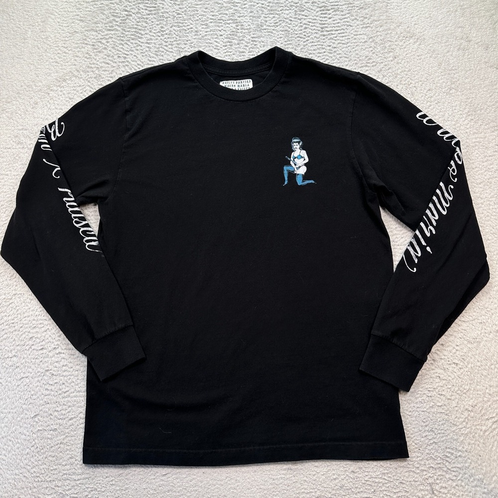 WACKO MARIA Doctor My Eyes Long Sleeve Shirt Mens Small Born x Raised